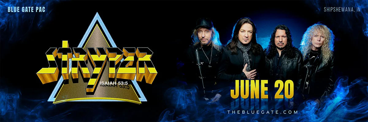 Stryper: Four Decades & Counting - June 20, 2026 - Shipshewana, IN